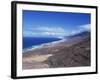 View of Playa De Cofete, Jandia Peninsula, Fuerteventura, Canary Islands, Spain, Atlantic, Europe-Nigel Francis-Framed Photographic Print