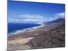 View of Playa De Cofete, Jandia Peninsula, Fuerteventura, Canary Islands, Spain, Atlantic, Europe-Nigel Francis-Mounted Photographic Print