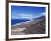 View of Playa De Cofete, Jandia Peninsula, Fuerteventura, Canary Islands, Spain, Atlantic, Europe-Nigel Francis-Framed Photographic Print