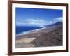 View of Playa De Cofete, Jandia Peninsula, Fuerteventura, Canary Islands, Spain, Atlantic, Europe-Nigel Francis-Framed Photographic Print