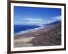 View of Playa De Cofete, Jandia Peninsula, Fuerteventura, Canary Islands, Spain, Atlantic, Europe-Nigel Francis-Framed Photographic Print