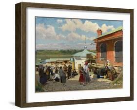 View of Plyos, 1918-Alexander Vladimirovich Makovsky-Framed Giclee Print