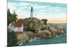 View of Point Atkinson Lighthouse - Vancouver, BC, Canada-Lantern Press-Mounted Premium Giclee Print