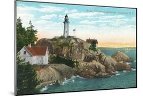 View of Point Atkinson Lighthouse - Vancouver, BC, Canada-Lantern Press-Mounted Art Print