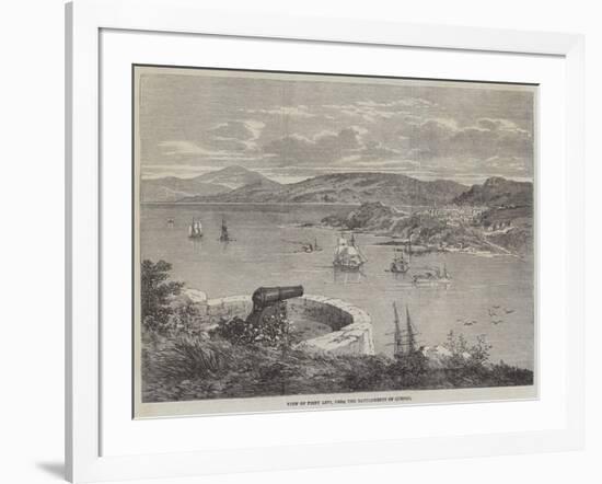 View of Point Levi, from the Battlements of Quebec-null-Framed Giclee Print