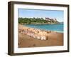 View of Pointe De La Malouine from the Plage De L'Ecluse, Dinard, 1890-1900-null-Framed Photographic Print