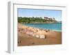 View of Pointe De La Malouine from the Plage De L'Ecluse, Dinard, 1890-1900-null-Framed Photographic Print