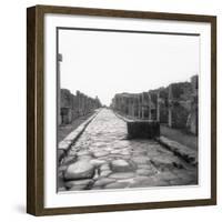 View of Pompeii Street-null-Framed Photographic Print