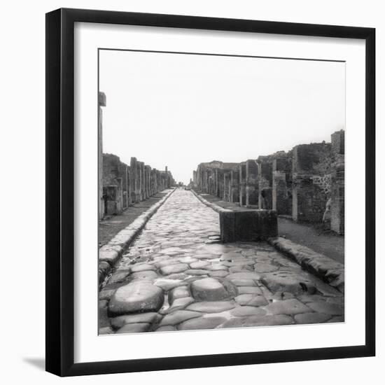 View of Pompeii Street-null-Framed Photographic Print