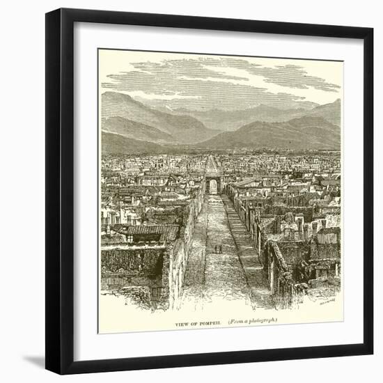 View of Pompeii-null-Framed Giclee Print