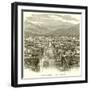 View of Pompeii-null-Framed Premium Giclee Print