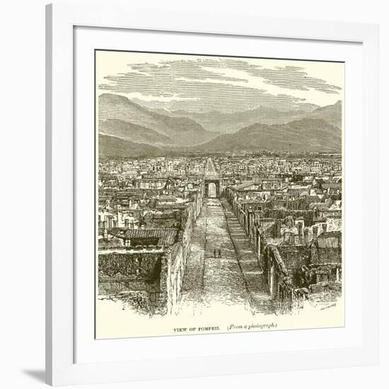 View of Pompeii-null-Framed Giclee Print