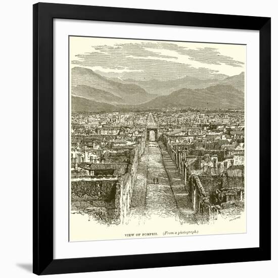 View of Pompeii-null-Framed Giclee Print