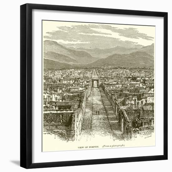 View of Pompeii-null-Framed Giclee Print