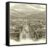 View of Pompeii-null-Framed Stretched Canvas