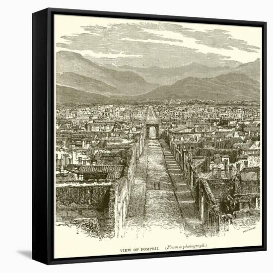 View of Pompeii-null-Framed Stretched Canvas