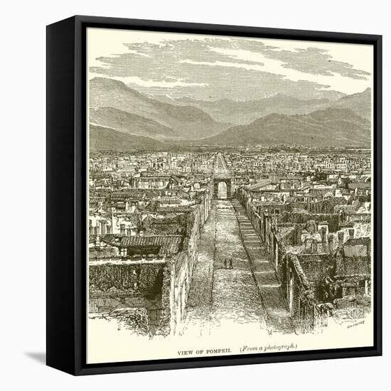 View of Pompeii-null-Framed Stretched Canvas