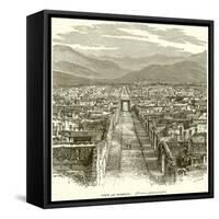 View of Pompeii-null-Framed Stretched Canvas