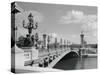 View of Pont Alexander III Bridge Scene-Philip Gendreau-Stretched Canvas