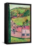 View of Pont-Aven-Emile Bernard-Framed Stretched Canvas