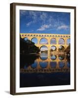 View of Pont Du Gard Bridge, Gardon River, Languedoc, France-David Barnes-Framed Premium Photographic Print