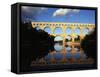 View of Pont Du Gard Bridge, Gardon River, Languedoc, France-David Barnes-Framed Stretched Canvas