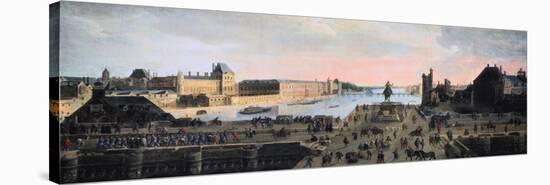 View of Pont Neuf, Paris, C1635-null-Stretched Canvas