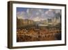 View of Pont Neuf with the Carriage Race of King Louis XIV, 1665-null-Framed Giclee Print