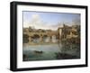 View of Ponte Sisto-Gaspar van Wittel-Framed Giclee Print