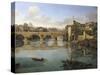 View of Ponte Sisto-Gaspar van Wittel-Stretched Canvas