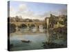 View of Ponte Sisto-Gaspar van Wittel-Stretched Canvas