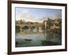 View of Ponte Sisto-Gaspar van Wittel-Framed Giclee Print