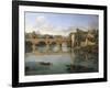 View of Ponte Sisto-Gaspar van Wittel-Framed Giclee Print