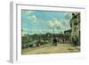 View of Pontoise: Quai Au Pothuis, 1868-Camille Pissarro-Framed Giclee Print