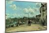 View of Pontoise: Quai Au Pothuis, 1868-Camille Pissarro-Mounted Giclee Print
