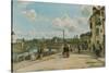 View of Pontoise (Quai du Pothuis). 1868-Camille Pissarro-Stretched Canvas