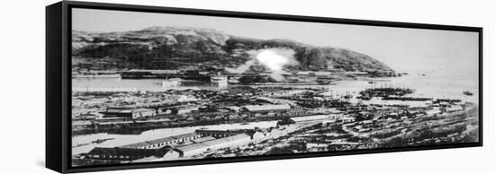 View of Port Arthur, Manchuria, 1904-null-Framed Stretched Canvas