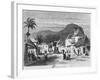 View of Port Louis, Rue Desforges, Mauritius, 1861-French School-Framed Giclee Print