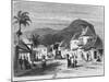 View of Port Louis, Rue Desforges, Mauritius, 1861-French School-Mounted Giclee Print