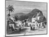 View of Port Louis, Rue Desforges, Mauritius, 1861-French School-Mounted Giclee Print