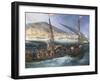 View of Port of Cette, 1757-Claude Joseph Vernet-Framed Giclee Print