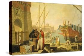 View of Port of Livorno, 1762-Giuseppe Zocchi-Stretched Canvas