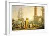 View of Port of Livorno, 1762-Giuseppe Zocchi-Framed Giclee Print