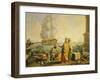 View of Port of Livorno, 1762-Giuseppe Zocchi-Framed Giclee Print