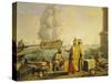 View of Port of Livorno, 1762-Giuseppe Zocchi-Stretched Canvas