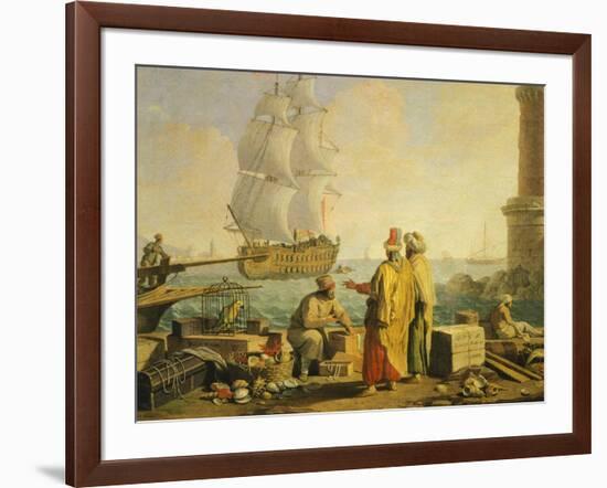 View of Port of Livorno, 1762-Giuseppe Zocchi-Framed Giclee Print