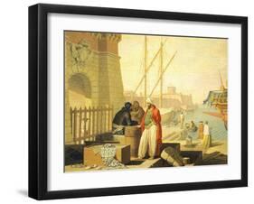 View of Port of Livorno, 1762-Giuseppe Zocchi-Framed Giclee Print