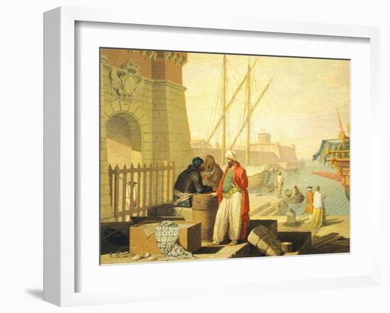 View of Port of Livorno, 1762-Giuseppe Zocchi-Framed Giclee Print