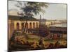 View of Port of Toulon, from Port-Neuf Taken at Corner of Artillery Park, 1755-Claude Joseph Vernet-Mounted Giclee Print