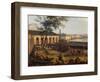 View of Port of Toulon, from Port-Neuf Taken at Corner of Artillery Park, 1755-Claude Joseph Vernet-Framed Giclee Print